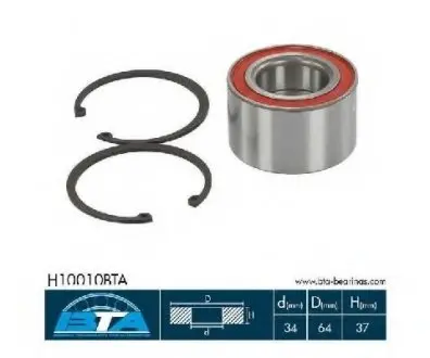 Підшипник колеса,комплект BTA H10010BTA