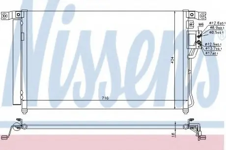 Радіатор кондиціонера First Fit NISSENS 940278
