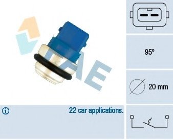 Термовыключатель, сигнальная лампа охлаждающей жидкости FAE 35635 (фото 1)