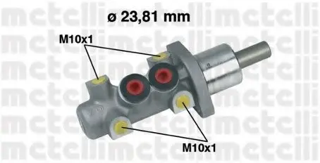 Головний гальмівний циліндр 05-0247 Metelli 050247