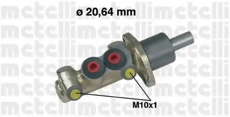 Главный тормозной цилиндр 05-0125 Metelli 050125