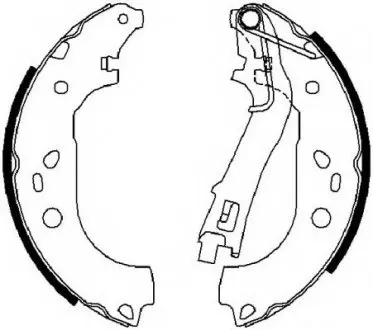 Тормозные колодки, барабанные FERODO FSB4015 (фото 1)