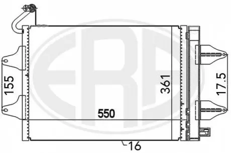 Радиатор кондиционера 6Q0820411 Volkswagen ERA 667017