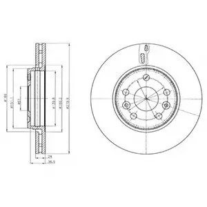 Гальмівні диски Delphi BG4317C