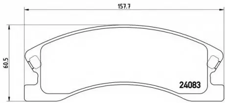 Гальмівні колодки дискові P37 008 BREMBO P37008 (фото 1)
