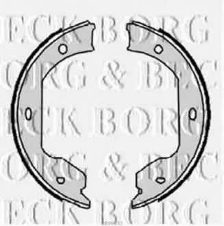 Комплект гальмівних колодок BORG & BECK BBS6332