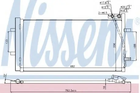 Конденсатор, кондиционер NISSENS 940255