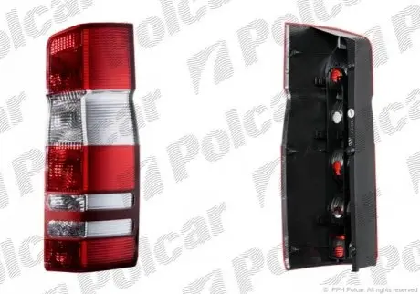 Фонарь задний левая сторона без патрона лампы ECE MERCEDES SPRINTER 209-524 07.06- (PJ) Polcar 5065871E