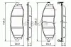 Гальмівні колодки, дискові BOSCH 0986494152