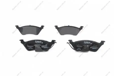 Комплект тормозных колодок, дисковый тормоз BOSCH 0986424816