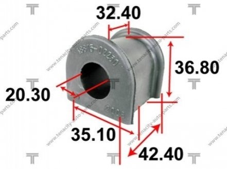Втулка переднего стабилизатора TENACITY ASBTO1051 (фото 1)