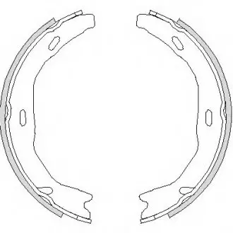 Фото 1 - комплект тормозных колодок, стояночная тормозная система REMSA 475100 Комплект тормозных колодок, стояночная тормозная система REMSA 475100 (фото 1)