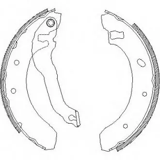 Комплект тормозных колодок 4395.00 REMSA 439500