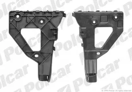 Крепление бампера правая сторона AUDI A6 (C6) SDN/AVANT 05.04-10.08 (PJ) Polcar 13380712