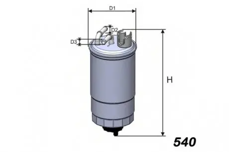 Фільтр паливний VW/Seat 1.9 SDI/TDI 98-05 MISFAT M275
