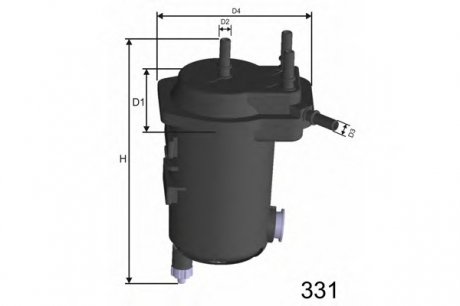 Фильтр топливный Renault Kangoo 1.5DCi 05- MISFAT F121A (фото 1)