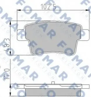 Колодки гальмівні дискові FO 929881 FOMAR FO929881