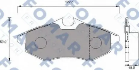 Колодки тормозные дисковые FO 924581 FOMAR FO924581