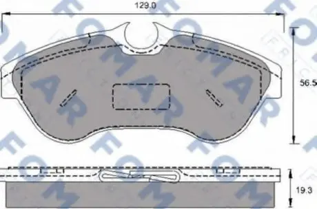 Колодки тормозные дисковые FO 693681 FOMAR FO693681
