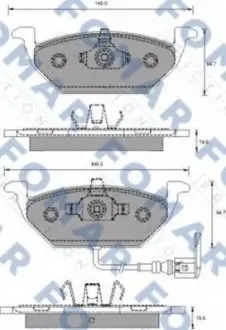 Колодки тормозные дисковые FO 687781 FOMAR FO687781