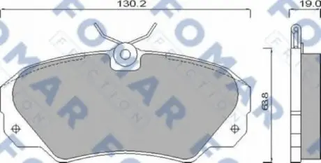 Колодки тормозные дисковые FO 628581 FOMAR FO628581