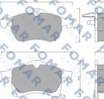 Колодки тормозные дисковые FO 666681 FOMAR FO666681