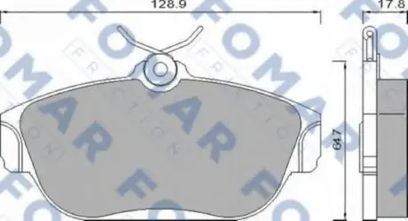 Колодки тормозные дисковые FO 481981 FOMAR FO481981