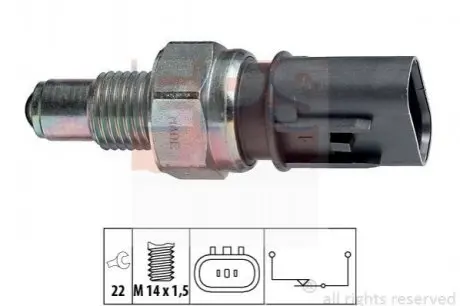 Датчик заднього ходу Hyundai Accent 94-00, Sonata 91-99/ Mitsubishi Carisma 97-06, Colt 86-00, Galant 87-04, Lancer 88- EPS 1860084