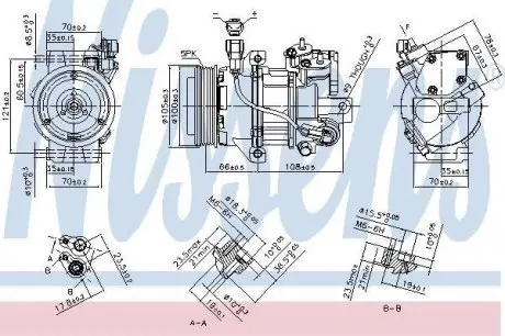 Компрессор, кондиционер NISSENS 890077
