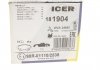 Комплект гальмівних колодок (дискових) ICER 181904 (фото 8)