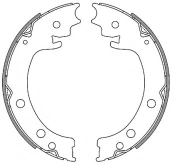 Комплект тормозных колодок, стояночная тормозная система REMSA 462900 (фото 1)