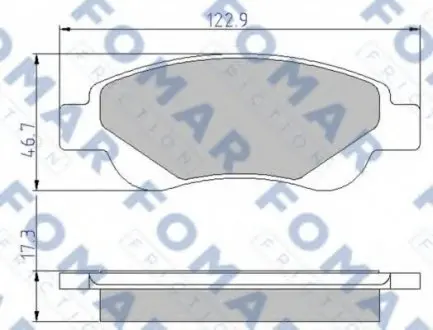 Колодки гальмівні дискові FO 929481 FOMAR FO929481