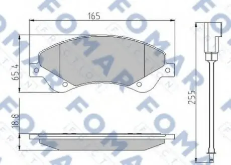 Колодки гальмівні дискові FO 925181 FOMAR FO925181