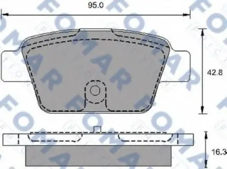 Колодки тормозные дисковые FO 693981 FOMAR FO693981