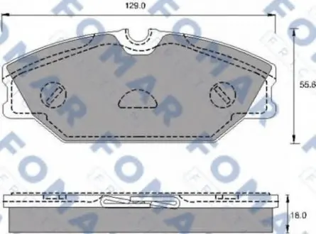 Колодки гальмівні дискові FO 688981 FOMAR FO688981
