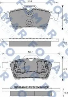 Колодки тормозные дисковые FO 686781 FOMAR FO686781