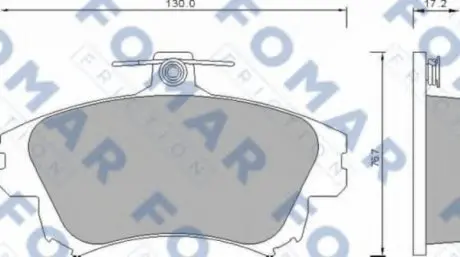 Колодки гальмівні дискові FO 677481 FOMAR FO677481