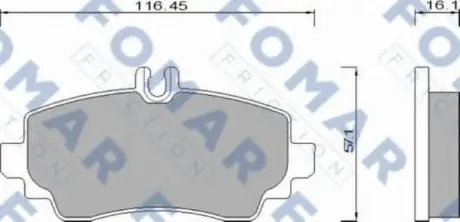 Колодки тормозные дисковые FO 668581 FOMAR FO668581