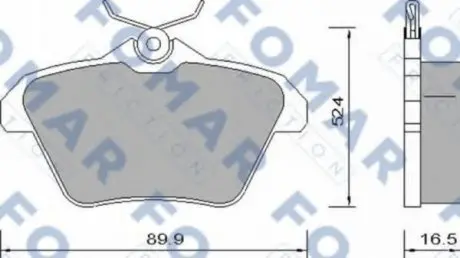 Колодки гальмівні дискові FO 650081 FOMAR FO650081