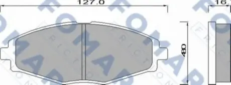 Колодки тормозные дисковые FO 642281 FOMAR FO642281
