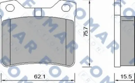 Колодки тормозные дисковые FO 638681 FOMAR FO638681