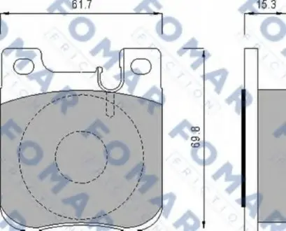 Колодки тормозные дисковые FO 631781 FOMAR FO631781