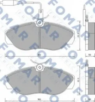 Колодки тормозные дисковые FO 629481 FOMAR FO629481