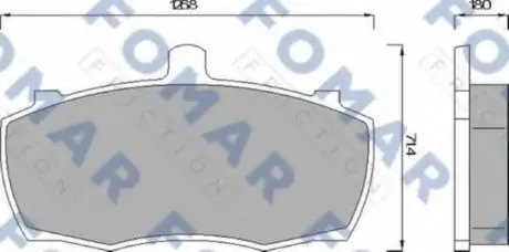 Колодки тормозные дисковые FO 499081 FOMAR FO499081 (фото 1)