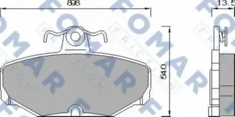 Колодки тормозные дисковые FO 468981 FOMAR FO468981