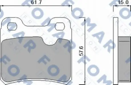 Колодки тормозные дисковые FO 445981 FOMAR FO445981