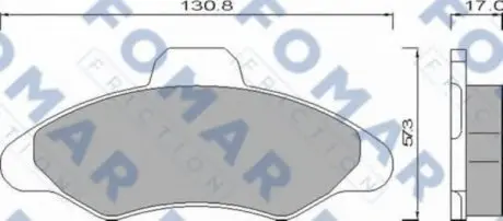 Колодки тормозные дисковые FO 432481 FOMAR FO432481