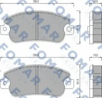 Колодки тормозные дисковые FO 433481 FOMAR FO433481