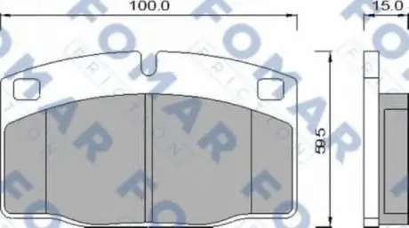 Колодки гальмівні дискові FO 426981 FOMAR FO426981