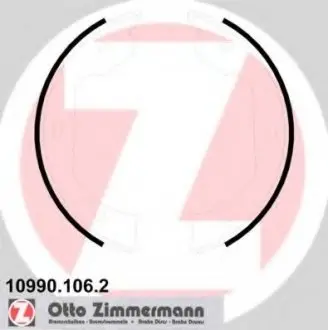 Гальмівні колодки барабанні ZIMMERMANN 109901062